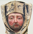 Head of a French priest 1450, at The Cheshire Cat Blog