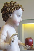 Statue of the Christ child, South Germany 1490-1500, at The Cheshire Cat Blog