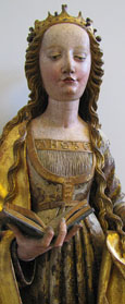 Statue of Saint Catherine, Nurenberg 1520, at The Cheshire Cat Blog