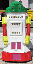 Robot at the beach at The Cheshire Cat Blog