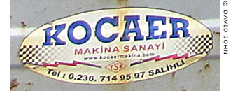 Kocaer Makina Sanayi motorbike sidecar label