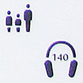 A pictogram for multimedia guides in the British Museum, London