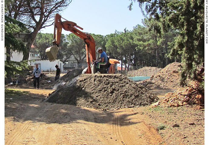 Museum boom - Construction work on the new archaeological museum in Polygyros, Greece at The Cheshire Cat Blog