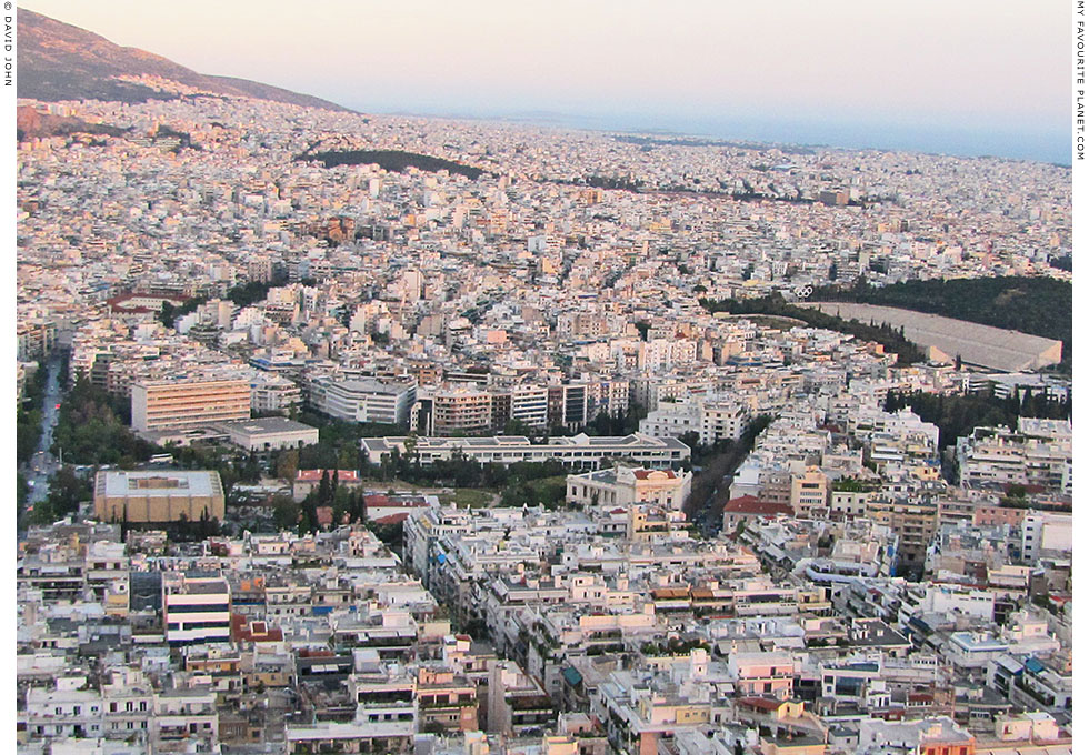 Panoramic view of the area around Aristotle's Lyceum, Athens, Greece at The Cheshire Cat Blog