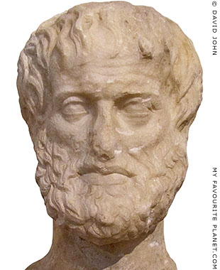 Head of Aristotle from a double-headed herm found in the Athens Agora