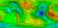 GOCE world gravity map