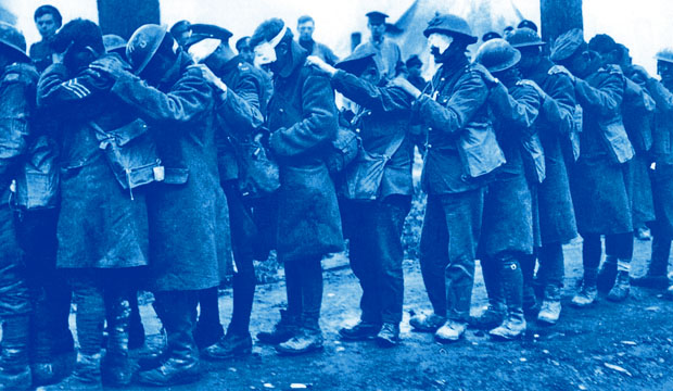 World War I soldiers blinded by gas at the Mysterious Edwin Drood's Column