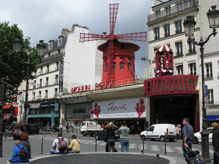 Le Moulin Rouge, Pigalle, Paris at My Favourite Planet