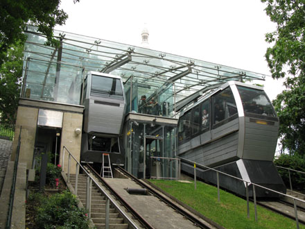 Sacre Coeur funicular railway, Montmartre, Paris at My Favourite Planet