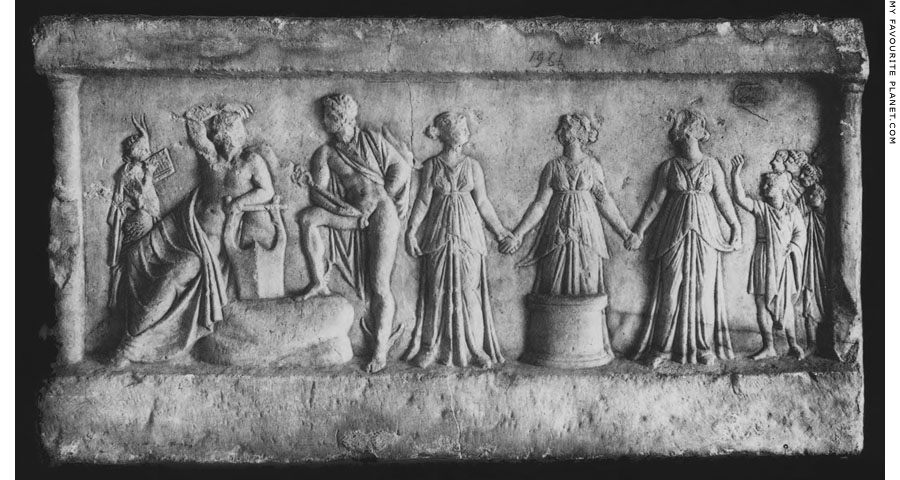 A votive relief found at the cave of Apollo benlow the Acropolis, Athens at My Favourite Planet
