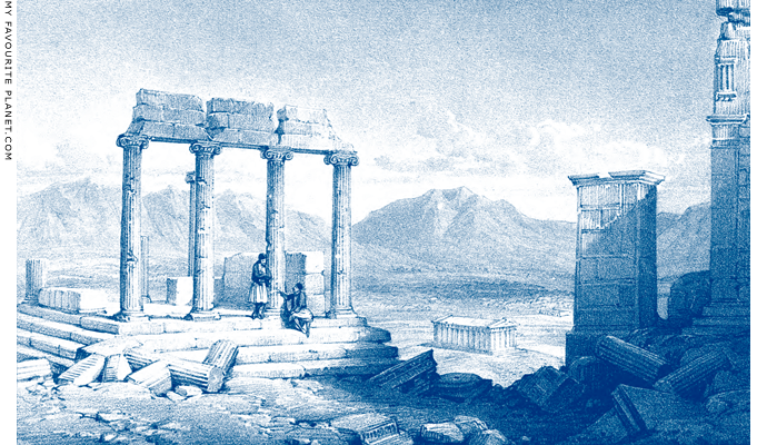The Temple of Athena Nike in 1836 at My Favourite Planet