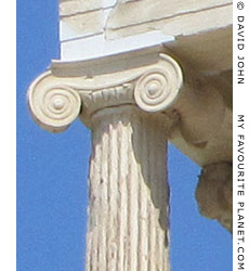 An Ionic column capital of the Athena Nike Temple, Acropolis, Athens, Greece at My Favourite Planet