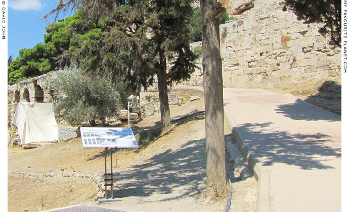 A section of the Peripatos on the south side of the Acropolis, Athens, Greece at My Favourite Planet