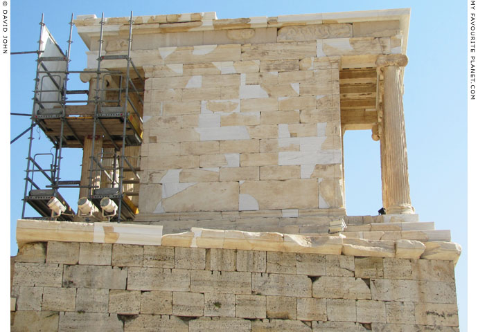 The north side of Athena Nike Temple, Acropolis, Athens, Greece at My Favourite Planet