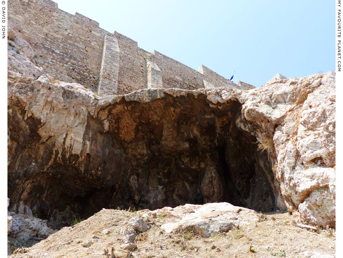 The cave sanctuary of Aglauros at the east end end of the Acropolis at My Favourite Planet