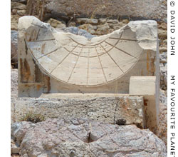 Sundial near the Monument of Thrasyllos, Acropolis, Athens