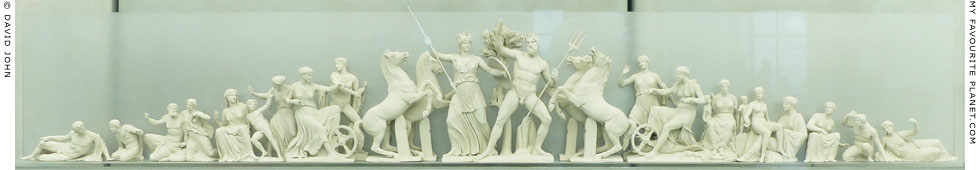 Model of the figures of the west pediment of the Parthenon at My Favourite Planet