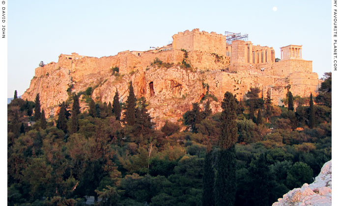 The northwest of the Acropolis from Areios Pagos, Athens, Greece at My Favourite Planet