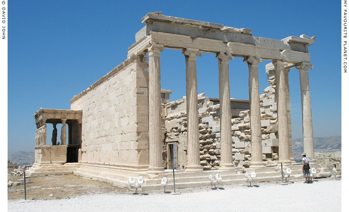 The south and east sides of the Erechtheion on the Acropolis, Athens, Greece at My Favourite Planet