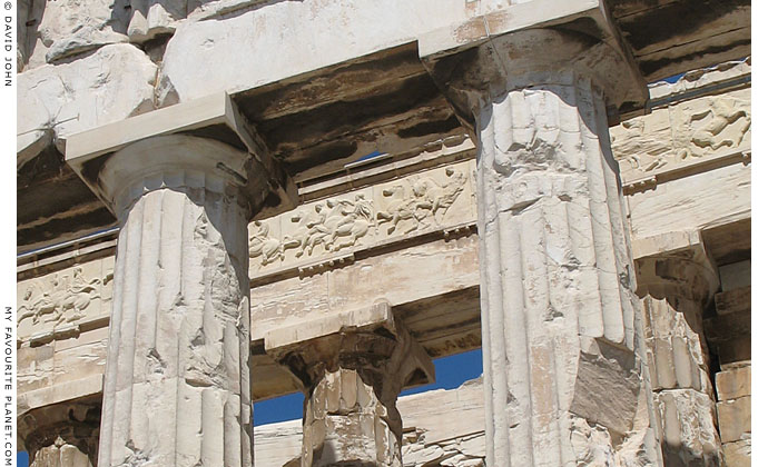 The west side of the Parthenon on the Acropolis, Athens, Greece at My Favourite Planet