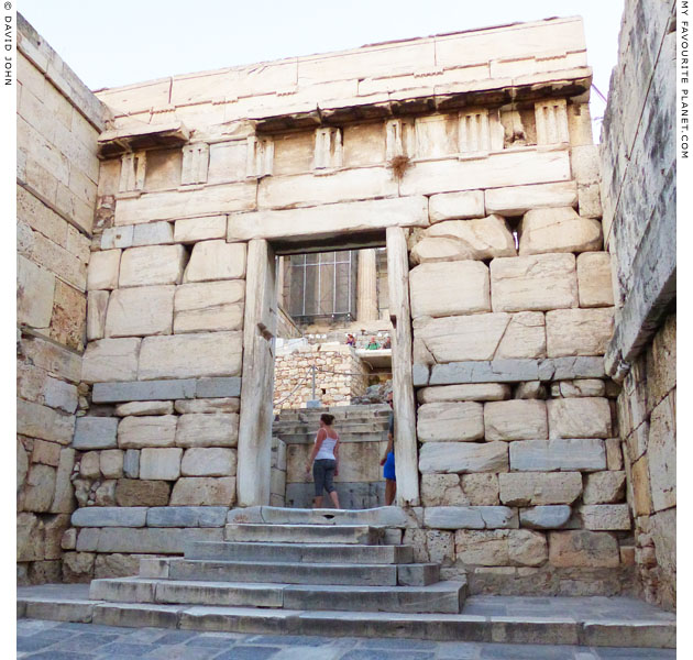 The entranceway to the Acropolis through the centre of the Beulé Gate at My Favourite Planet