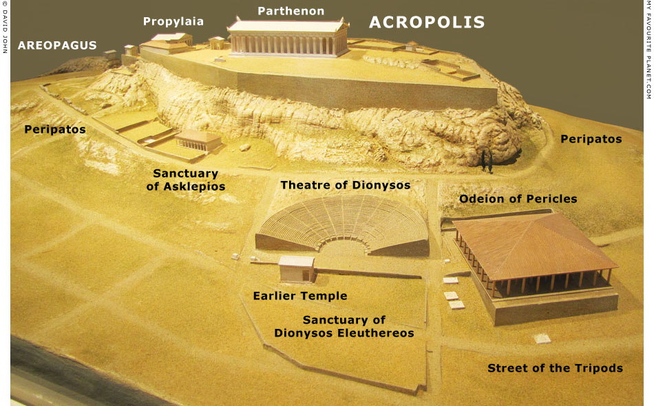 Model of the Acropolis and the Theatre of Dionysos at My Favourite Planet