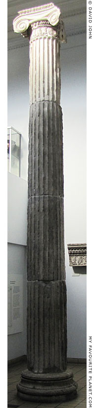 An original Ionic column from the Erechtheion in the British Museum, London at My Favourite Planet