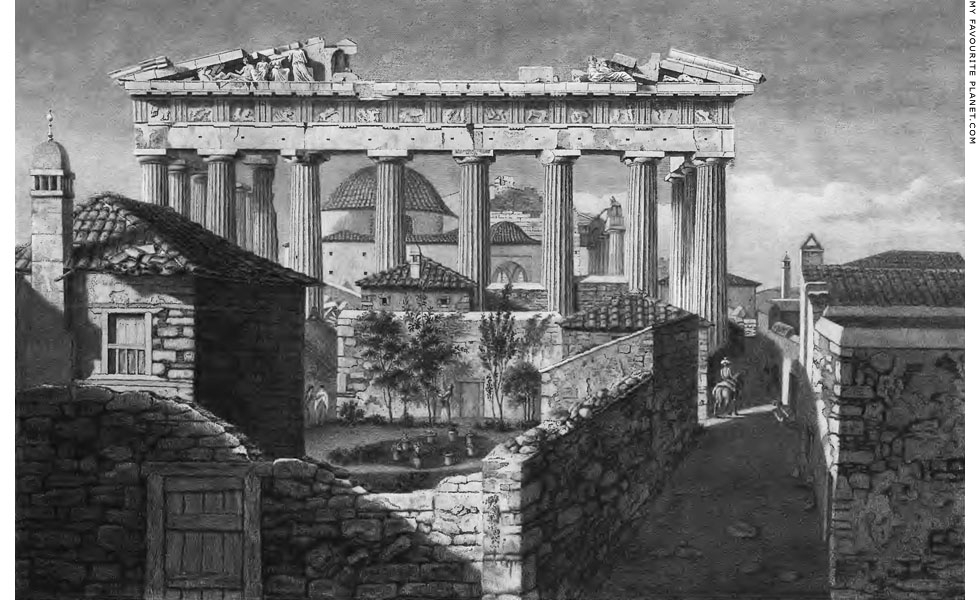 The east side of the Parthenon by James Stuart at My Favourite Planet