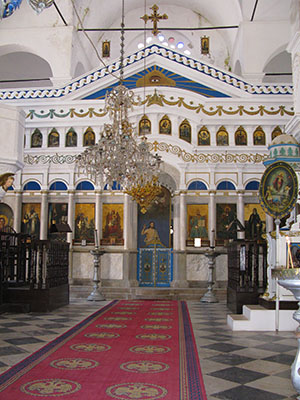 The iconostasis of Agios Giorgos Tou Pigadiou church, Kastellorizo, Greece at My Favourite Planet