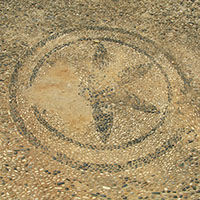Star motif of a choklakia mosaic, Kastellorizo, Greece at My Favourite Planet