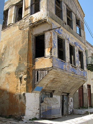 An old house awaits renovation in Kastellorizo, Greece at My Favourite Planet