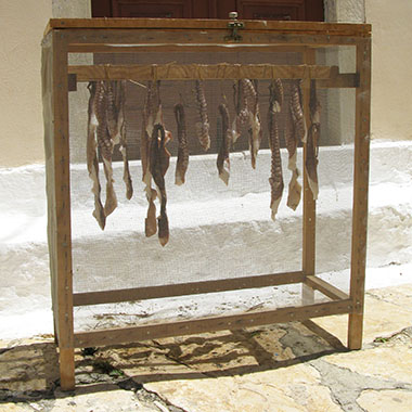 Octopus drying device, Kastellorizo, Greece at My Favourite Planet
