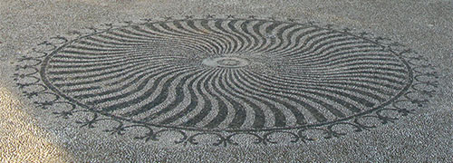 Choklakia mosaic floor of Avlogyro Square, Horafia, Kastellorizo, Greece at My Favourite Planet