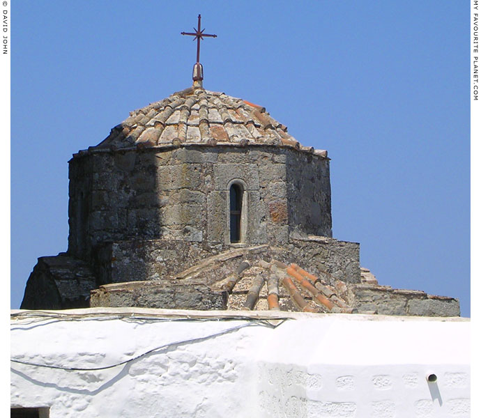The dome of the Holy Apostles Chapel, Monastery of Saint John, Patmos, Greece at My Favourite Planet