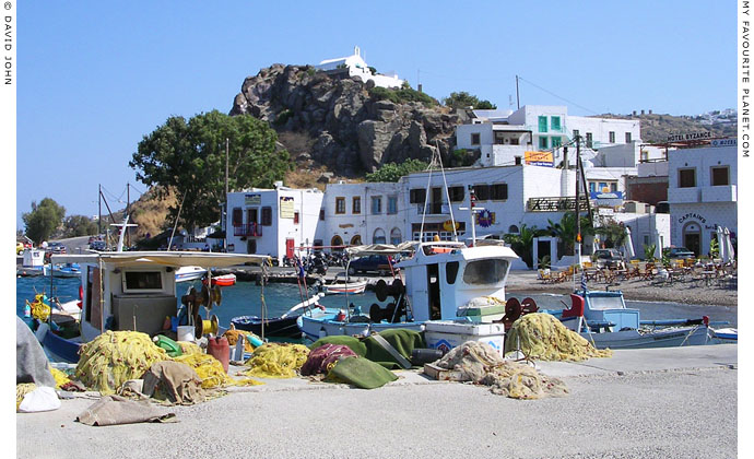 Patmos ferry port, at the main harbour of Skala, Greece at My Favourite Planet