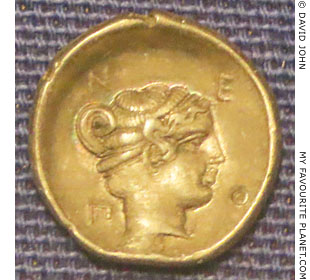 A silver hemidrachm coin of ancient Neapolis, Macedonia at My Favourite Planet A silver hemidrachm coin of ancient Neapolis, Macedonia at My Favourite Planet