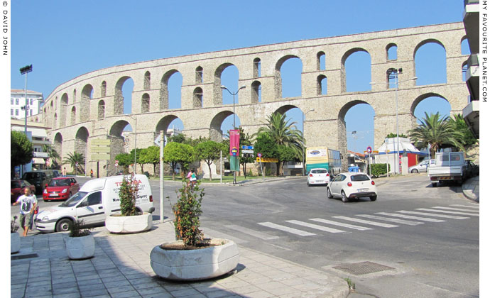 The west side of the Kamares aqueduct, Kavala at My Favourite Planet