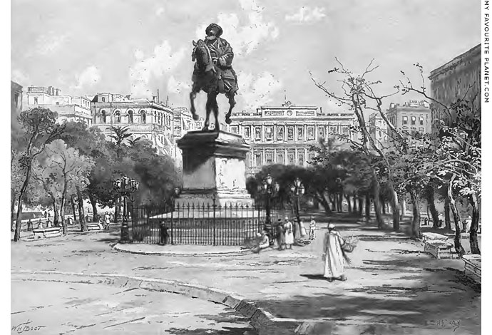 An equestrian statue of Mehmet Ali, Alexandria, Egypt at My Favourite Planet