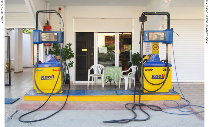 Petrol station in Pella, Macedonia, Greece at My Favourite Planet