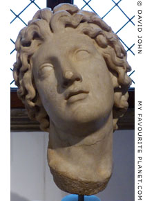 Marble head of Alexander the Great in the Barracco Museum, Rome at My Favourite Planet Marble head of Alexander the Great in the Barracco Museum, Rome at My Favourite Planet