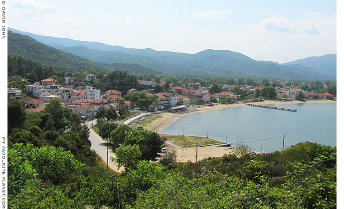 The village and beach of Olympiada, Halkidiki, Macedonia, Greece at My Favourite Planet