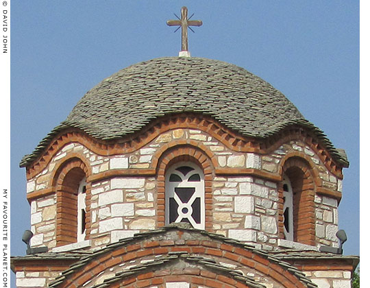 The dome of the church of Nikolaos and Anastasia, Olympiada, Halkidiki, Macedonia, Greece at My Favourite Planet
