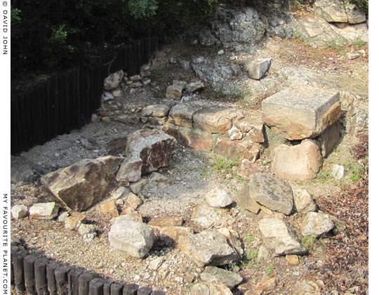 The altar foundations in the agora of Ancient Stageira.