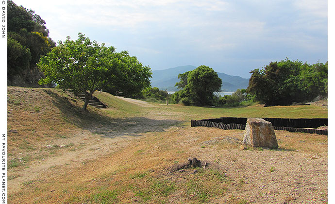 The view westwards across the agora of Ancient Stageira, Halkidiki, Macedonia, Greece at My Favourite Planet