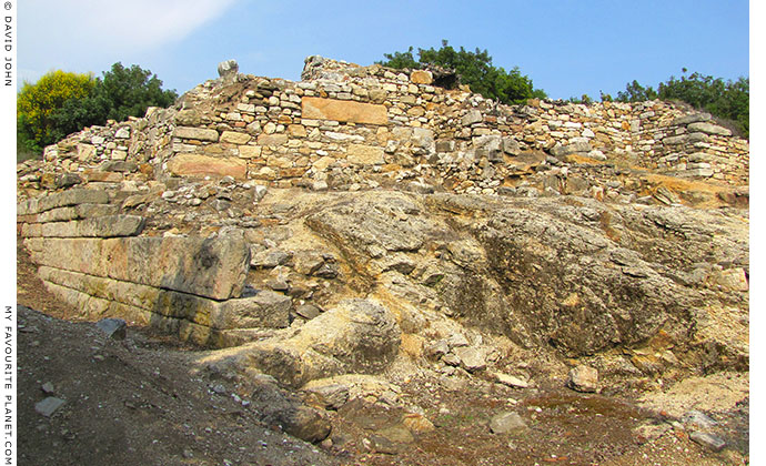 Remains of the Byzantine fortress on the North Hill of  Ancient Stageira, Halkidiki, Macedonia, Greece at My Favourite Planet