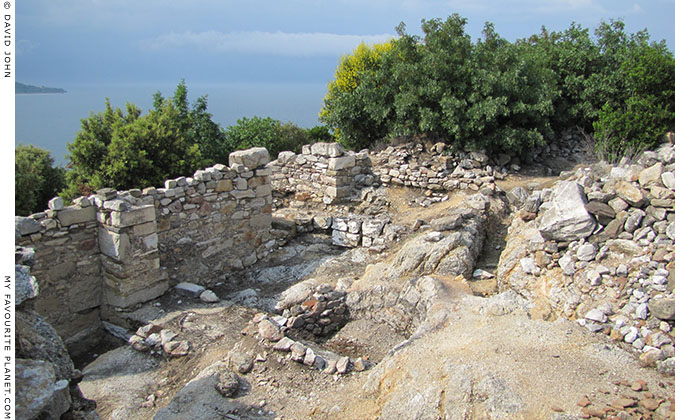 The inside of the Byzantine fort at the top of Stageira's North Hill, Halkidiki, Macedonia, Greece at My Favourite Planet