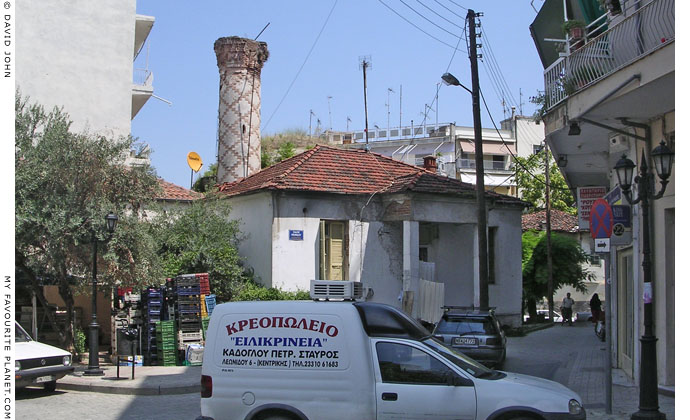 The Orta Camii mosque hidden among the houses in the centre of Veria, Macedonia, Greece at My Favourite Planet
