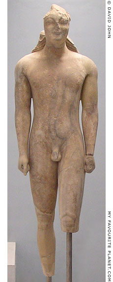 The Isches Kouros statue, 580 BC, Samos, Greece at My Favourite Planet