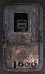 Electricity meter, Samos, Greece at My Favourite Planet