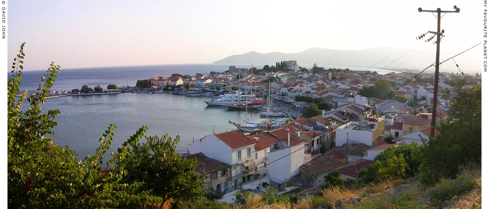Panoramic view of Pythagorio harbour, Samos island, Greece at My Favourite Planet